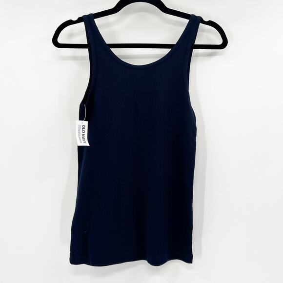 NWT Old Navy Women's Navy‎ Blue Knit Scoop Neck Tank Top Size XS - Picture 2 of 4